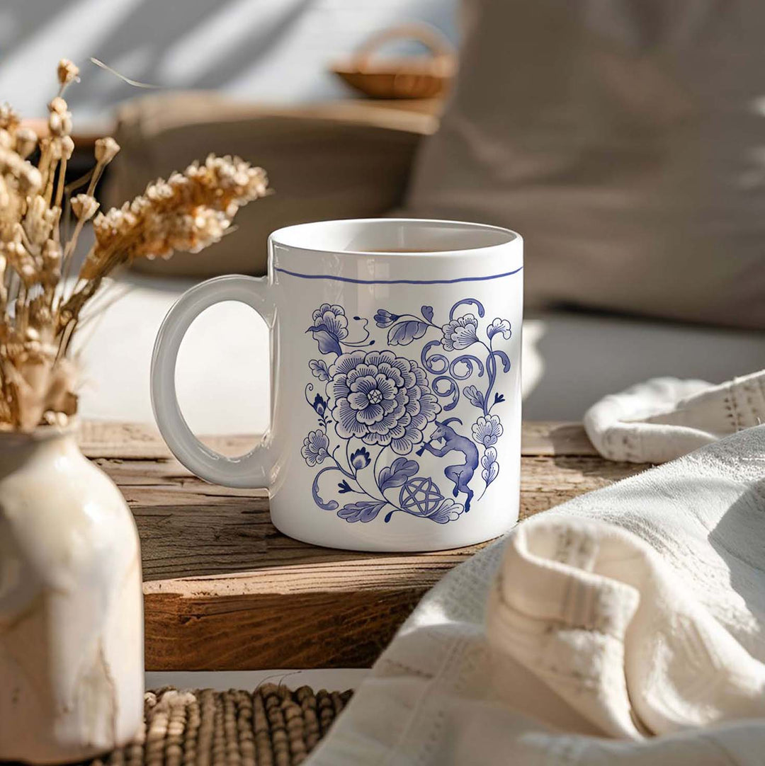 Sabbatic Goat Blue Mug