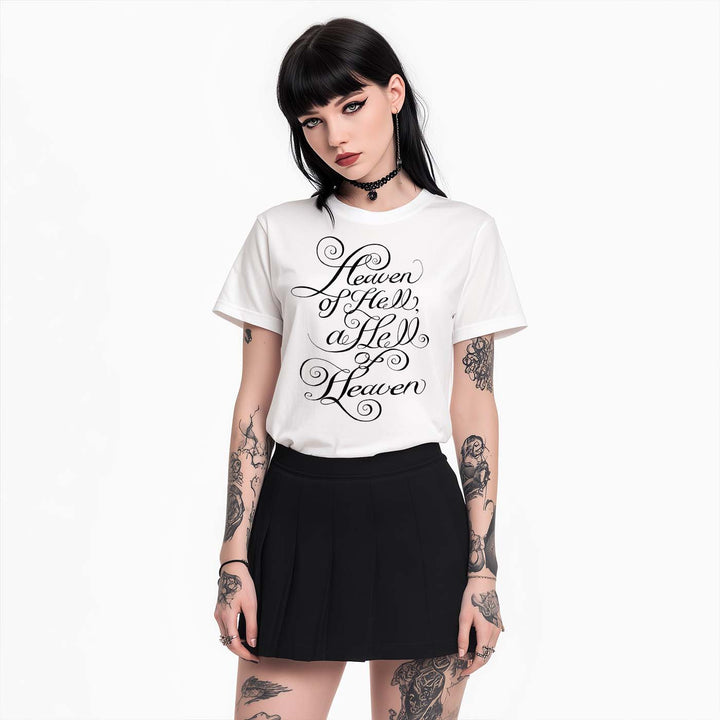 Heaven of Hell, a Hell of Heaven, Paradice Lost Quotes Unisex T-shirt
