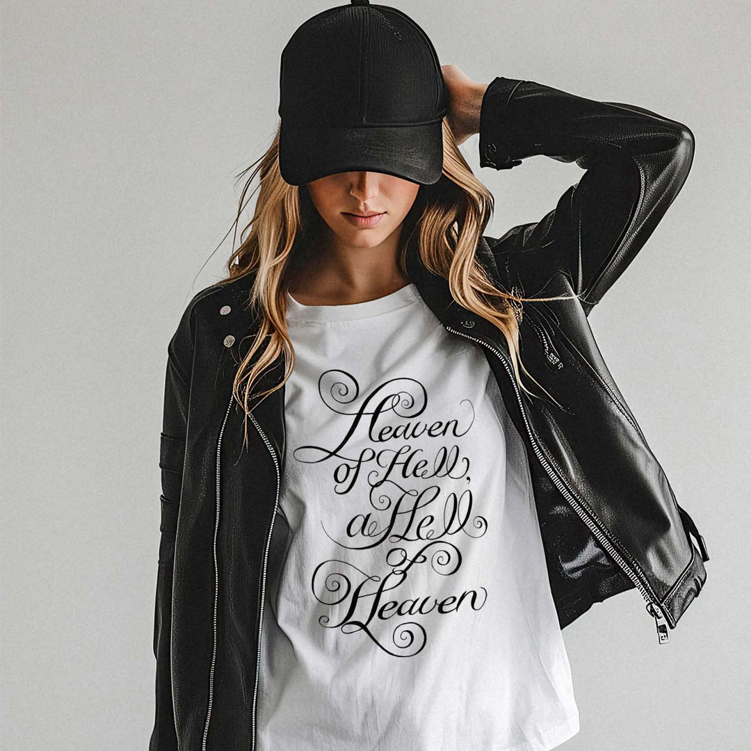 Heaven of Hell, a Hell of Heaven, Paradice Lost Quotes Unisex T-shirt