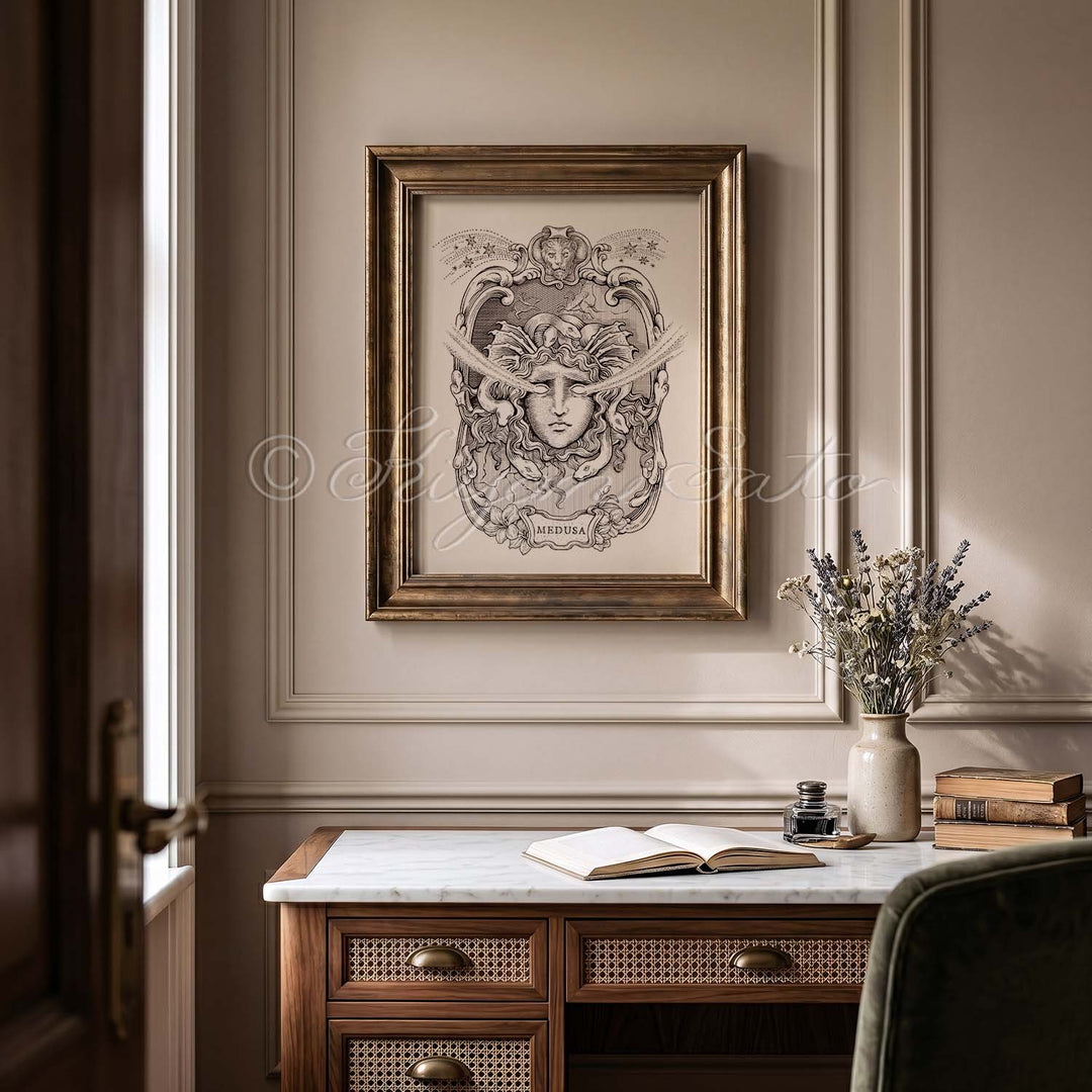 Medusa, Greek Myth Art Print