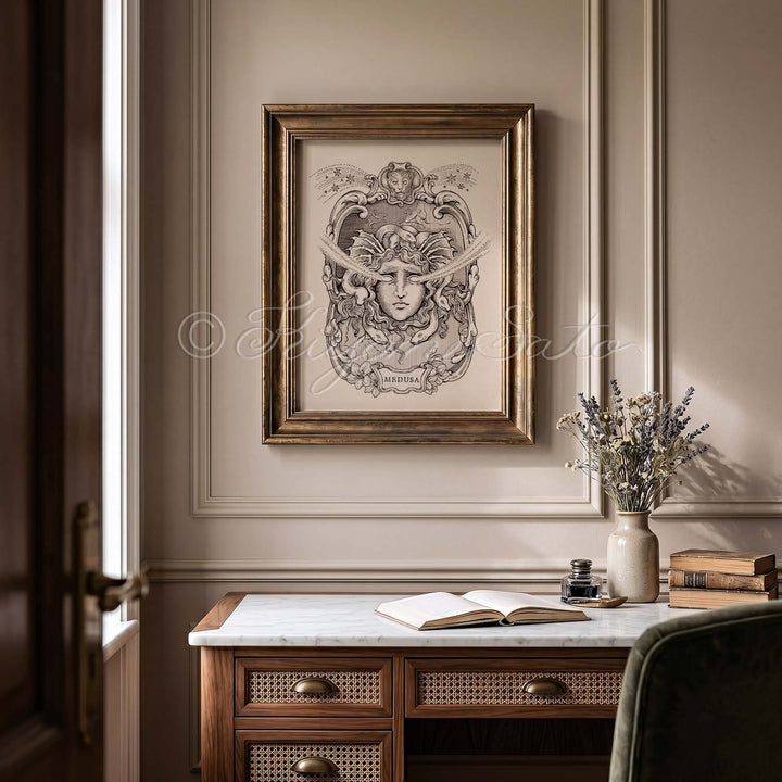 Medusa, Greek Myth Art Print