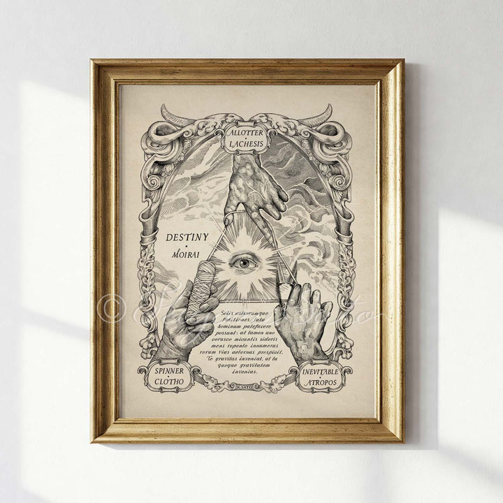 Destiny, The Moirai, Greek Myth Art Print