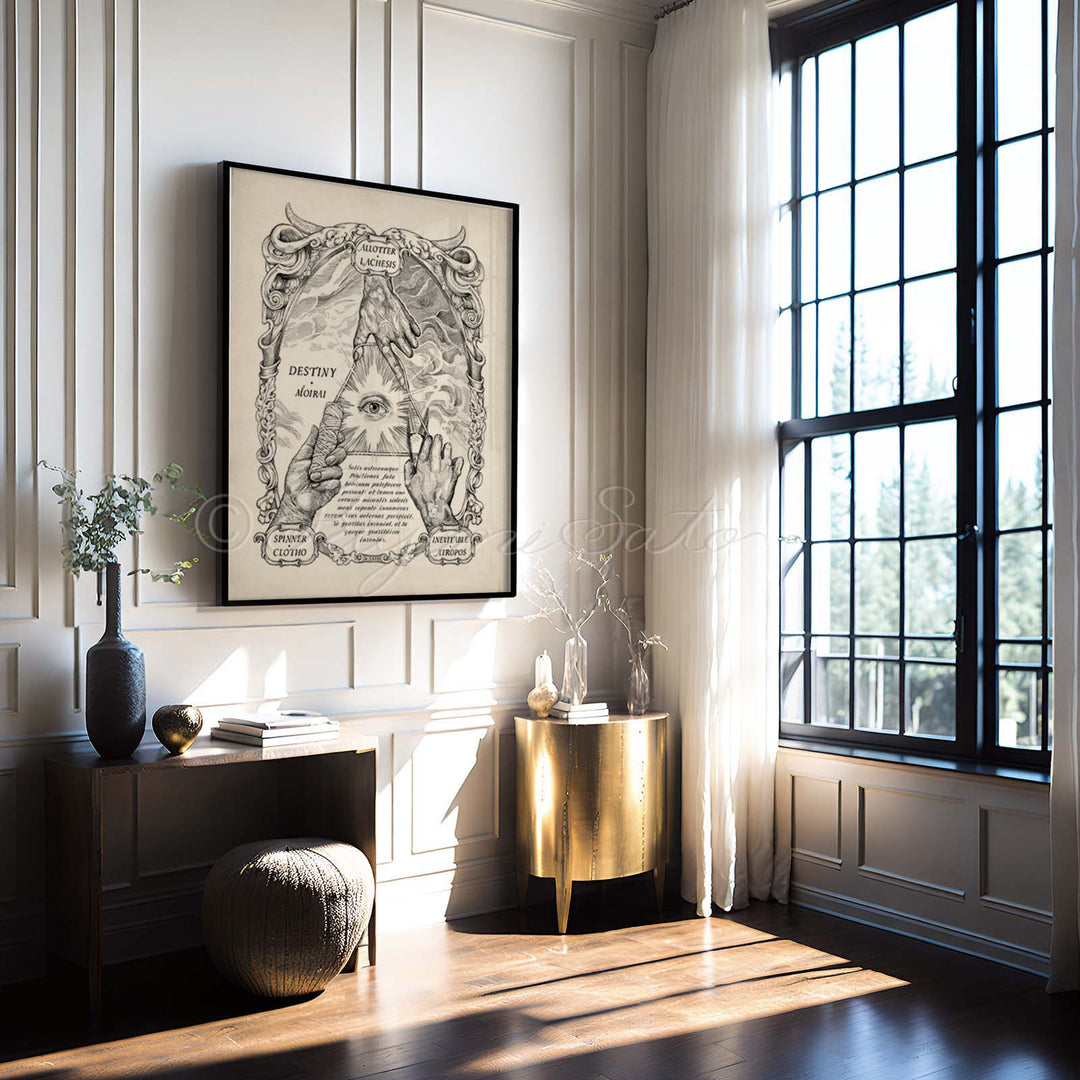 Destiny, The Moirai, Greek Myth Art Print