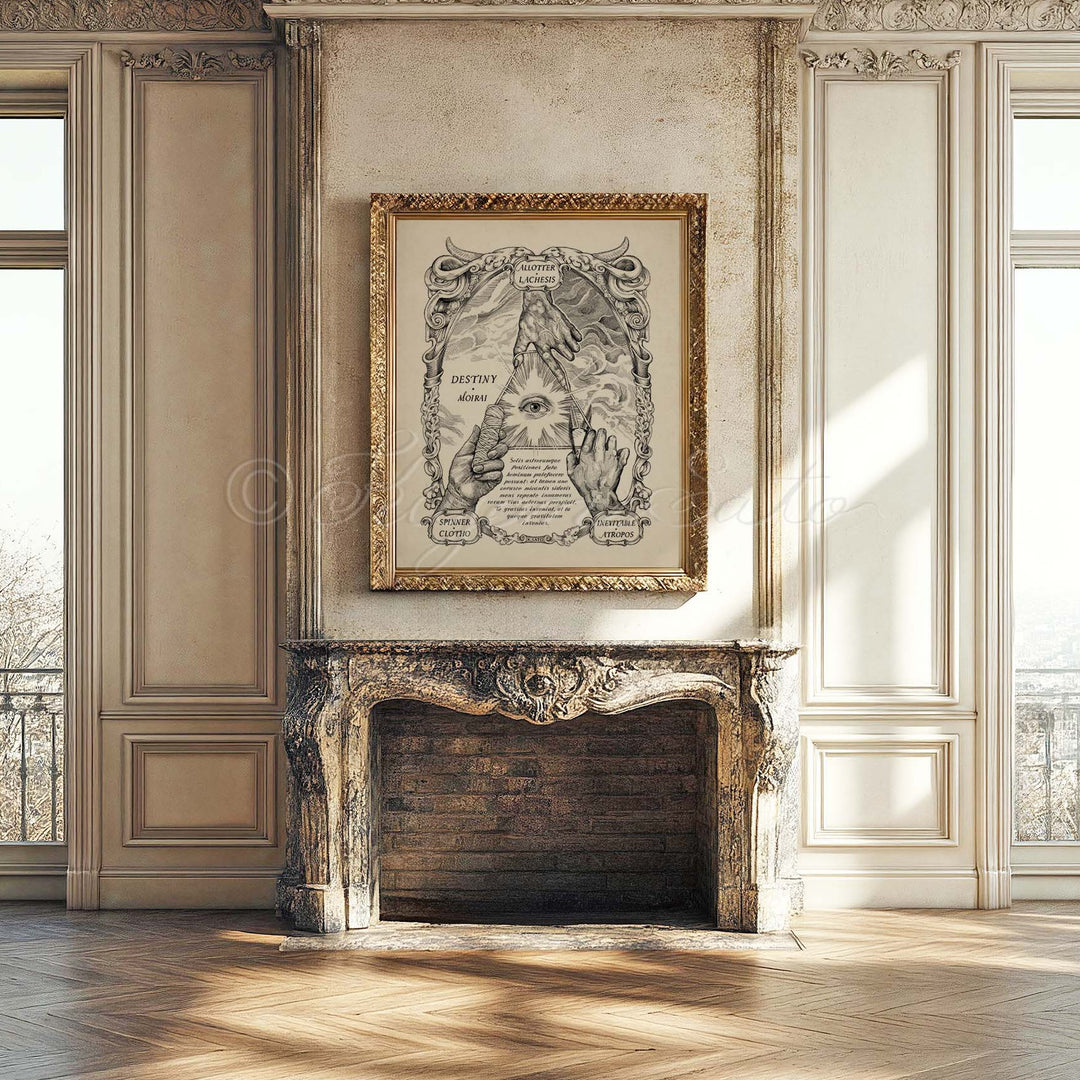 Destiny, The Moirai, Greek Myth Art Print