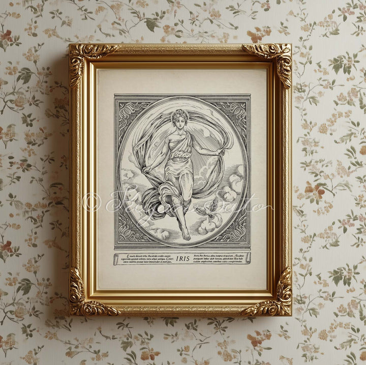 Iris, Greek Myth Rainbow goddess Art Print