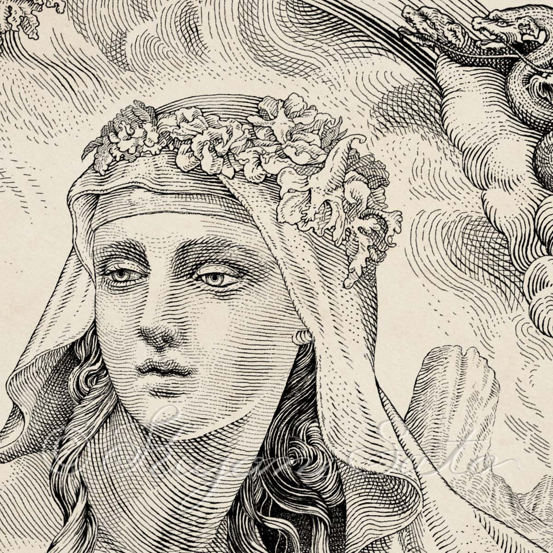 Medea, Greek Myth Art, Sorceress illustration Poster