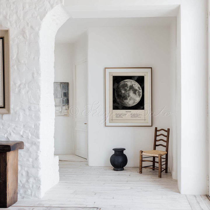 Moon Vintage style Print