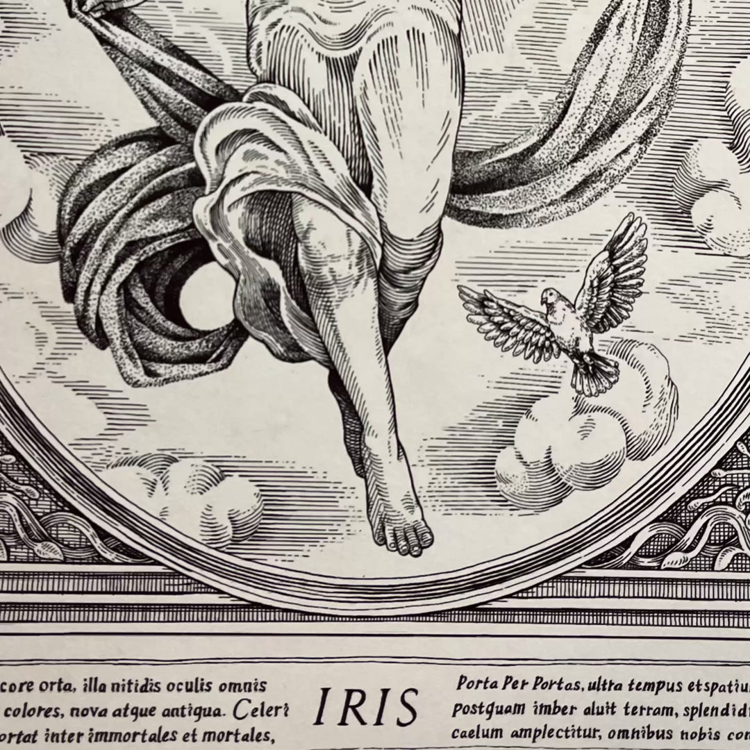Iris, Greek Myth Rainbow goddess Art Print