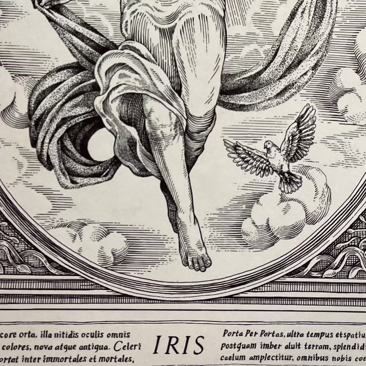 Iris, Greek Myth Rainbow goddess Art Print