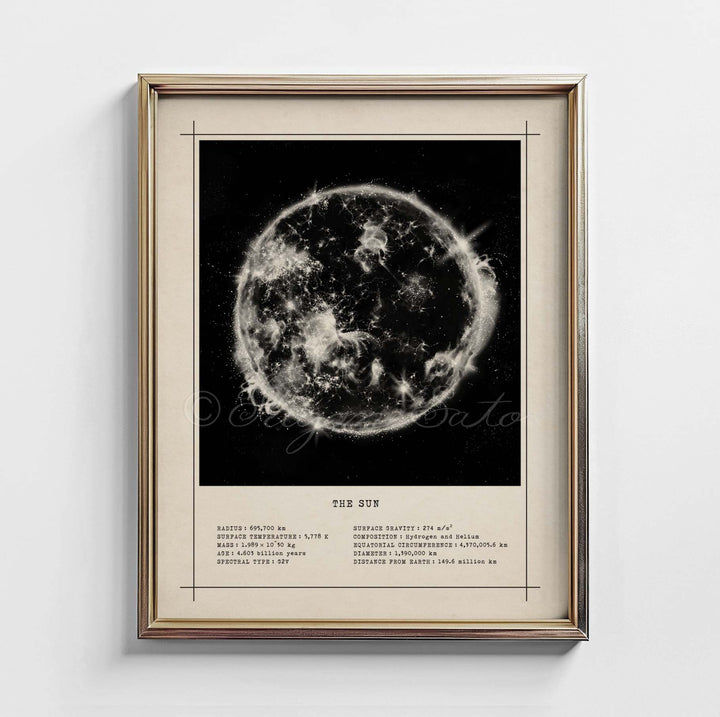 Sun Vintage style Print