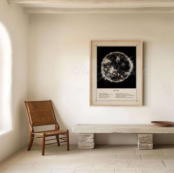 Sun Vintage style Print