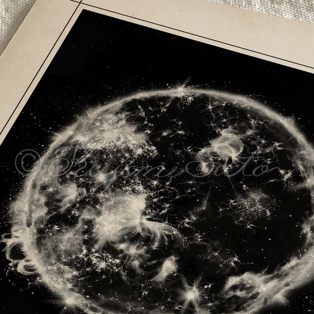 Sun Vintage style Print